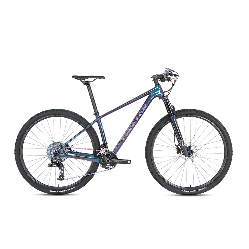 Bike Mountain Holographic Color LEOPARD XS M7100 24S air Suspension Carbon Bikes T800 Inner Cable MTB Bicycle