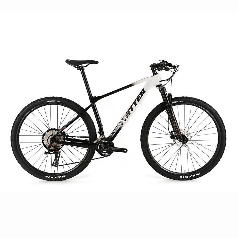 Twitter PREDATORpro Carbon Fiber Frame MTB Downhill Mountain Bikes Carbon M8100-2*12S Mountain Bike 29 Inch  Bicycle