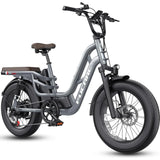 Wholesale 20-Inch Electric Bicycle Fat Tire Aluminum Alloy Frame Lithium Battery Hydraulic Brake System 7 Speed Step-Through E