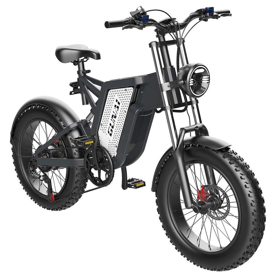 GUNAI MX25 1000W Brushless Motor Electric Mountain Bike with 20*4,0 Inch Fat Tire 50 km/h Top Speed 48V 25Ah