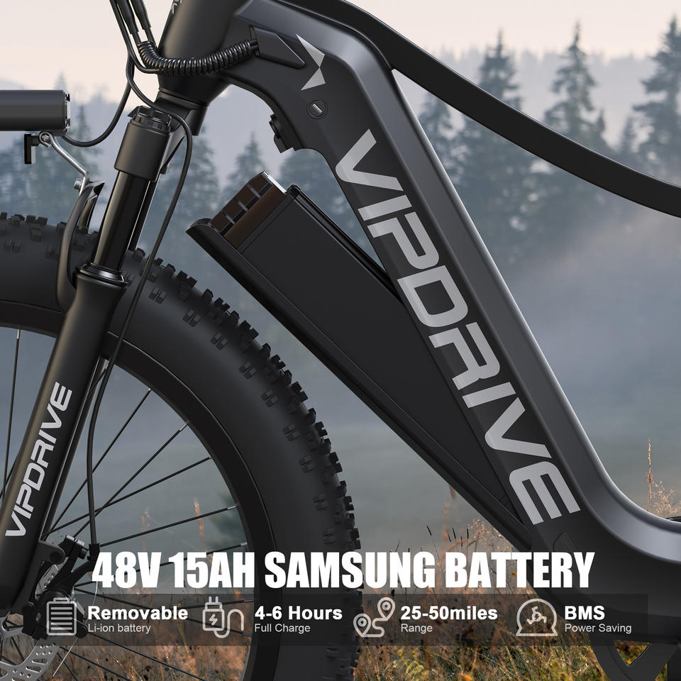 USA Stock 48V 15AH 750W Fat Tire 26 Inch Mountain Ebike Multi Mode 7 Speed Gear LCD Display Sport Ebike for Adults