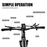 Full Suspension Off Road Electric Mountain Bike  CMACEWHEEL TP26 Fat E-MTB