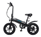 TFSMILEY S5 Electric Folding Bike 16*3.0 Tire Max Speed 25-32km/h 36V 250-500W 7.8ah Dual Disc Brake Front Steel Brushless