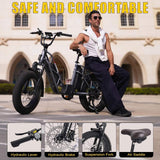 Fucare Factory Stock Gemini 20 Inch Fat Tire Long Range Electric Dirt Motorbike 48V Electric Motorcycle for Outdoor Cycling