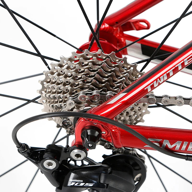2021 Twitter Bike Alloy  700C Aluminum Bike Frame Inner Cable 105/R7000 22 Speed Alloy Road Bike 700C