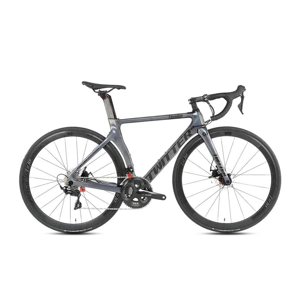 Hydraulic Disc Brake 700C aero Racing Twitter Road Bike Carbon Thunder