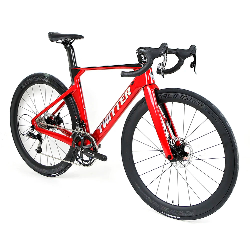Twitter Bicicleta De Ruta 11 Speed Disc Brake Xxs Road Bike RIVAL Groupset Racing Bike 700C