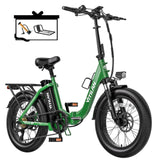 Vitilan 48V 13AH 750W Folding Electric Bike 65km Range 20*4.0inch Tire 7 Speed Torque 75N.m Maxspeed 45km/h Front Fork