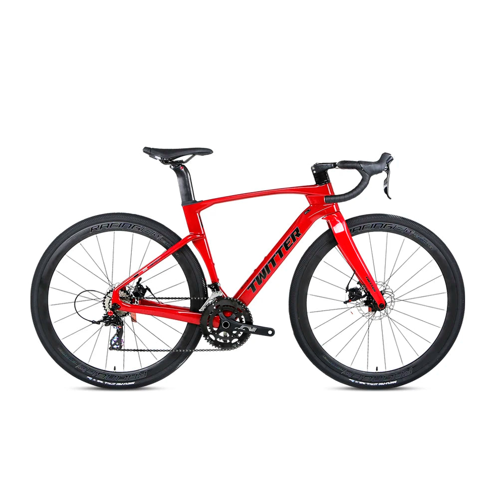 Twitter Gravel Bike GRAVEL V3 RIVAL 22S Alloy Wheel AL7005 aero Bike Race Full Inner Cables Carbon Handlebars Road Bike