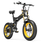 LANKELEISI X3000 Plus faltbares elektrisches Mountainbike Bigfork 20*4,0 Zoll dicke Reifen 48 V 1000 W Motor 17.5 Ah 43 Km/h max