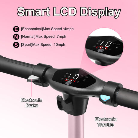 Emoko A43 Kids Scooter with 11km Range 17km/h Top Speed 6.5inch Tire 120BLS Battery 21.6V2Ah