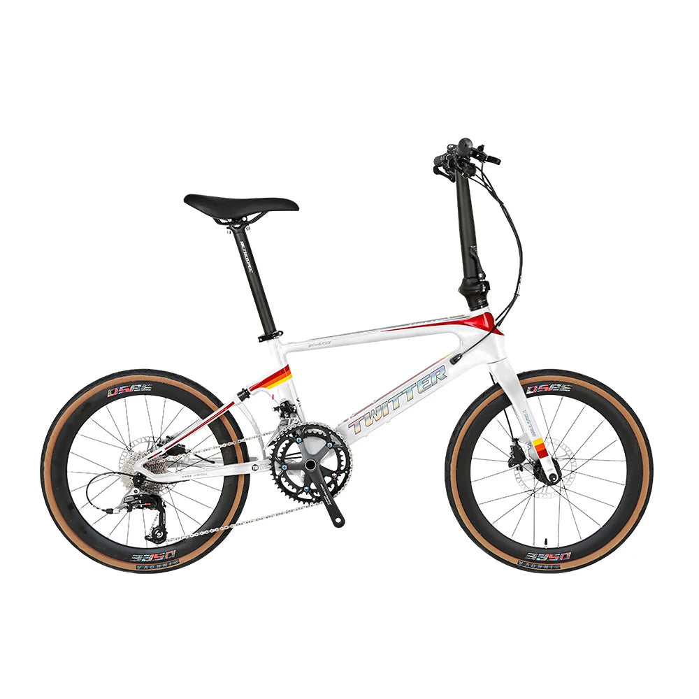 Twitter Bike F451  Foldable Bike Carbon Folding Bicycle Wheelset 20 Inch 22 Speed Carbon Folding Bike