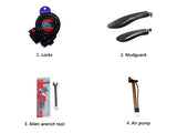 LANKELEIS MG740PLUS Dual-Engine Off-Road Electric Bike 48V Rear Hub Motor Disc Brake System Aluminum Alloy Frame Tube Battery