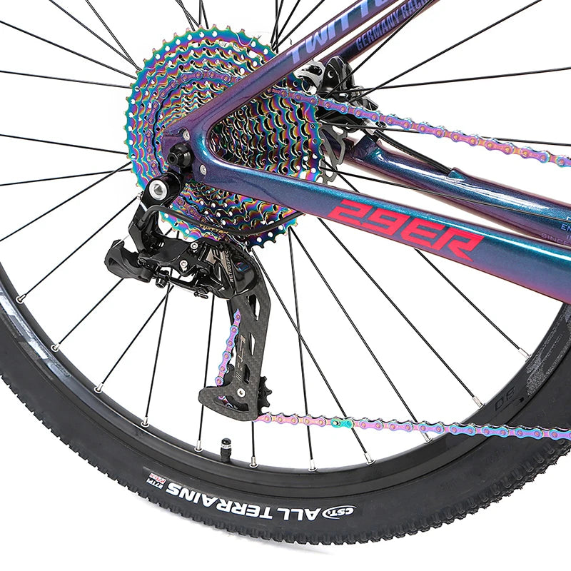 Bike Mountain Holographic Color LEOPARD XS M7100 24S air Suspension Carbon Bikes T800 Inner Cable MTB Bicycle