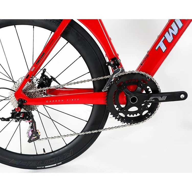 Twitter Carbon Road Bike R10 aero Racing Bike Carbon Fiber Wheelset 700c Disc Brake Road Bicycle