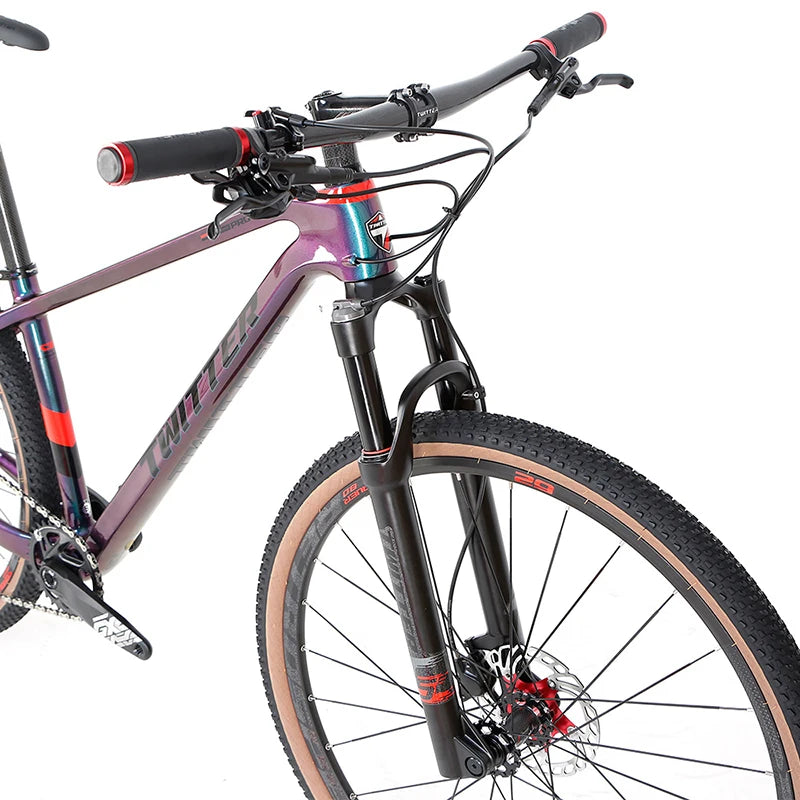China Factory High End Mountain Bike Carbon Fiber Twitter Warrior Pro Gx 12 Speed Bike Mountainbike