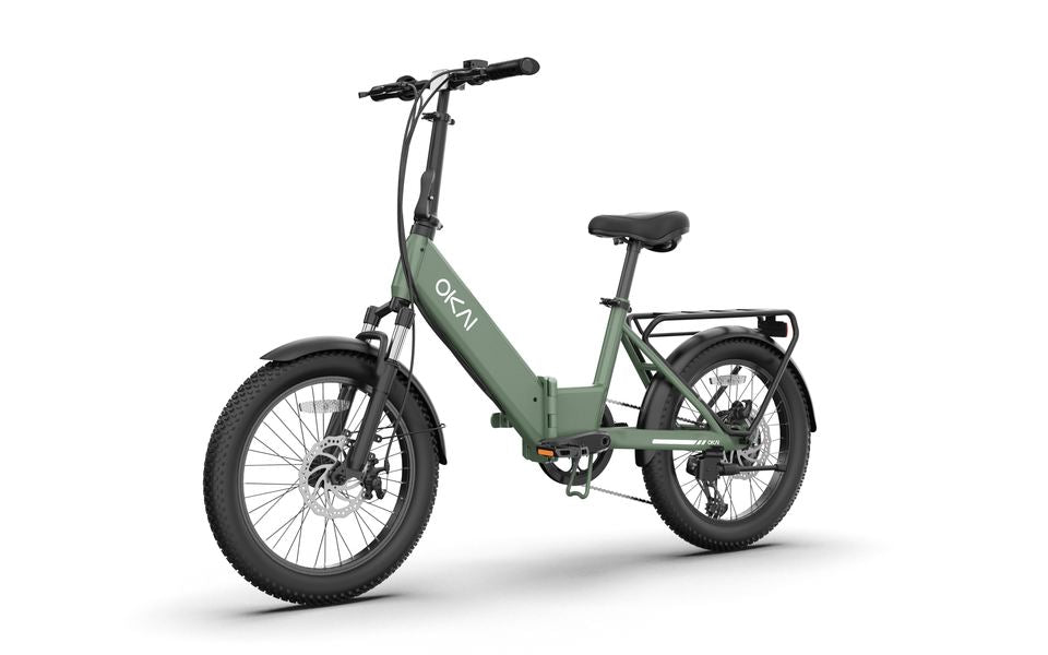 OKAI EBF10 Electric Folding Bike 250W 48V 10.4AH Tire Mini Style 36V MaxSpeed 25KM/h Range 95KM MaxLoading 120KG Dual Brake
