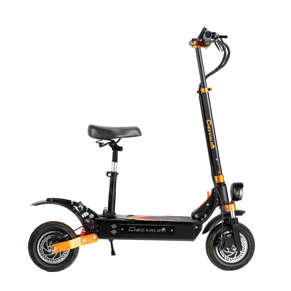 Cheevalry S10 Electric Scooter 52V33AH Dual Motor 1600W*2 10inch Tyre Max Speed 70km/h 110-130km Range Dual Suspension New