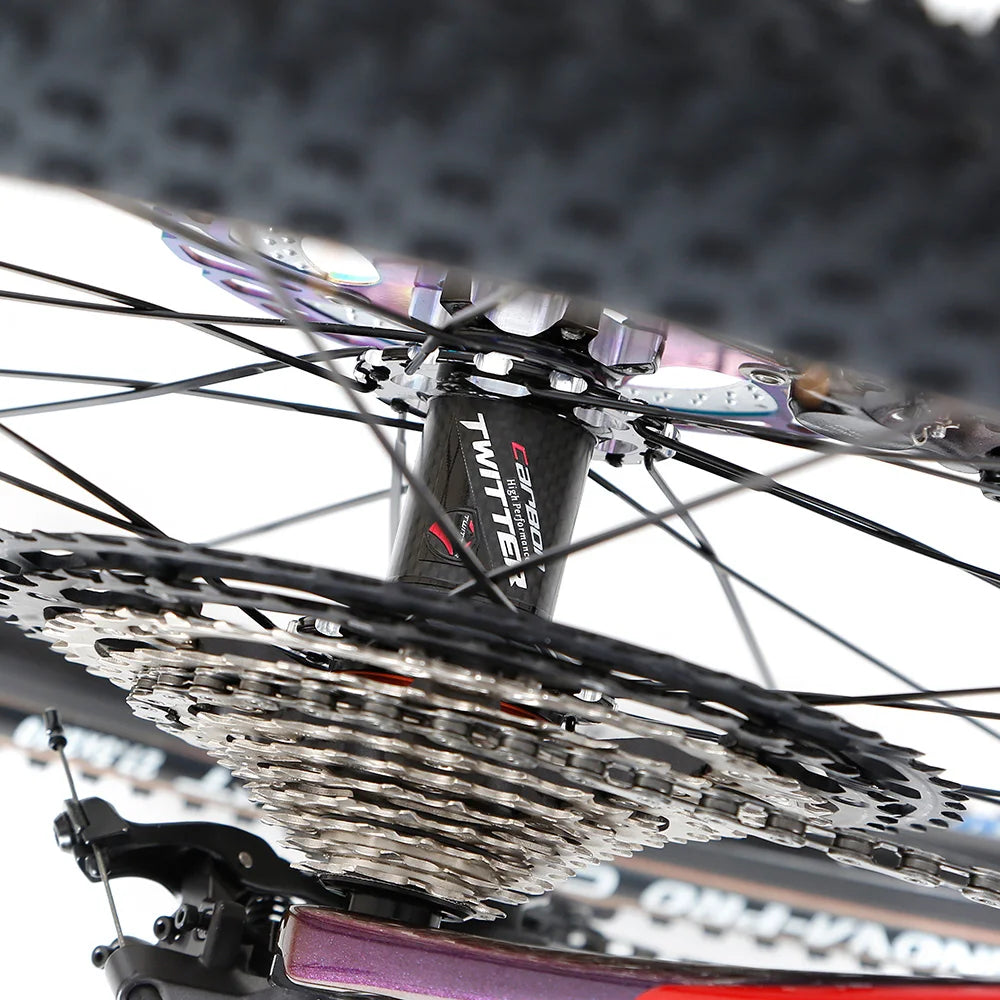TWITTER Factory Direct Mtb XT M8100 Group Sets 2*12 Speed air Suspension Bicicletas Mountain Bike 29 Carbon Fiber Mountain Bike
