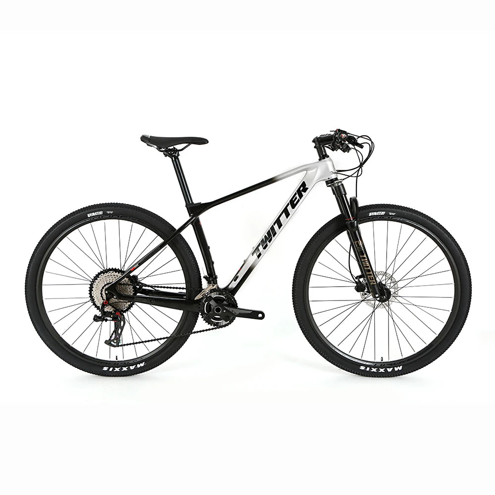Twitter PREDATORpro Carbon Fiber Frame MTB Downhill Mountain Bikes Carbon M8100-2*12S Mountain Bike 29 Inch  Bicycle