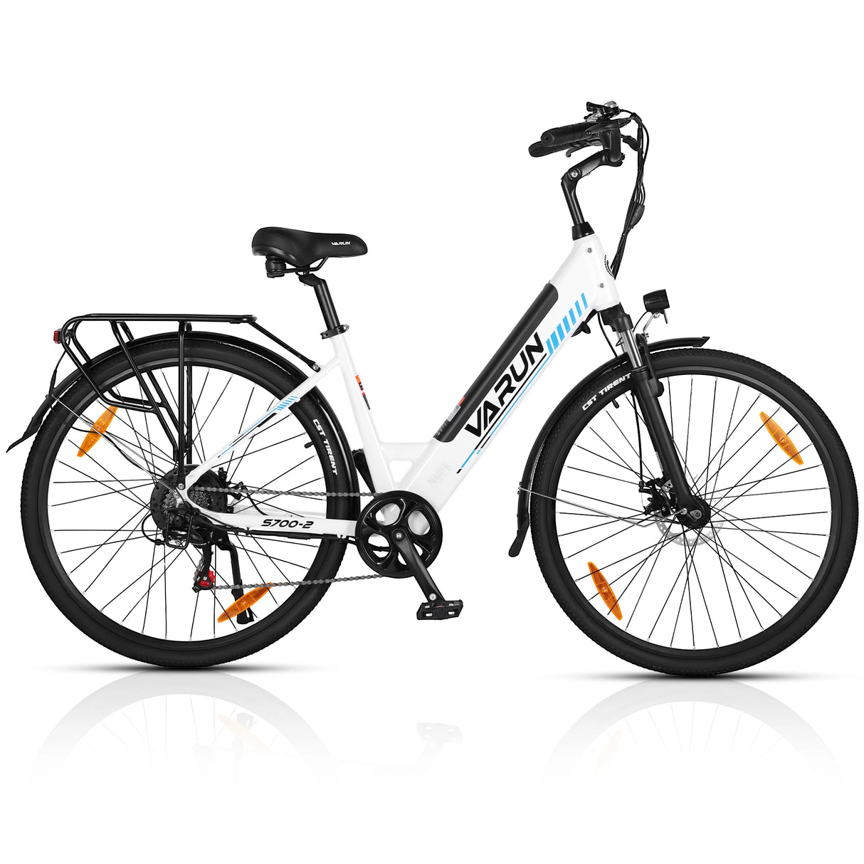 Low Step-Through Aluminum Electric Hybrid Bike 700C 500W City EBike 48V 10.4AH EU UK Warehouse Intergrated Electric Bicycle