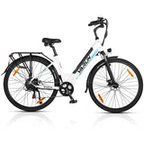 Low Step-Through Aluminum Electric Hybrid Bike 700C 500W City EBike 48V 10.4AH EU UK Warehouse Intergrated Electric Bicycle
