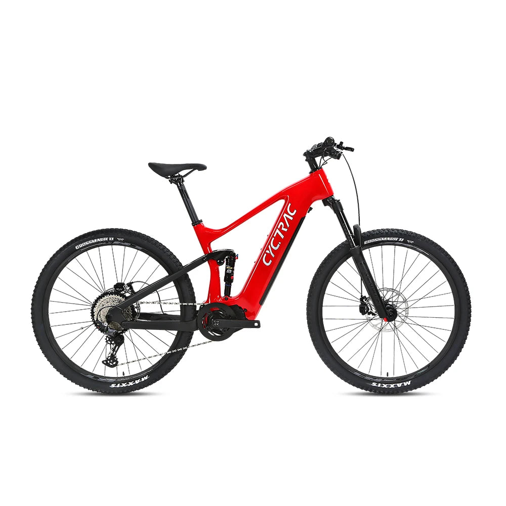 2023 Electric Bike EM10 BafanM510+48V15A (36V20A) HIGH Electric Bike Carbon Fiber Full Suspension Hidden Battery Ebike De Montaa