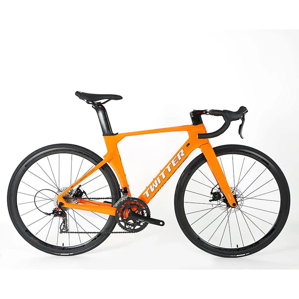 Bicycle Road Bike 700c Twitter R10 C Brake RIVAL 22S Alloy Wheel aero Racing Bicycle Carbon Fiber Road Bicycles