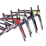 China Factory Gravel Frameset Holographic Color Carbon Bike Road Frame Carbon Gravel Bike Frame