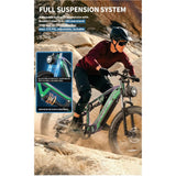 Elektrisches Mountainbike 26 Duotts E26 Mountainbike Voll federung Ebike Bangfang Motor Winter MTB Fat Tire 4.0 Für Schnee
