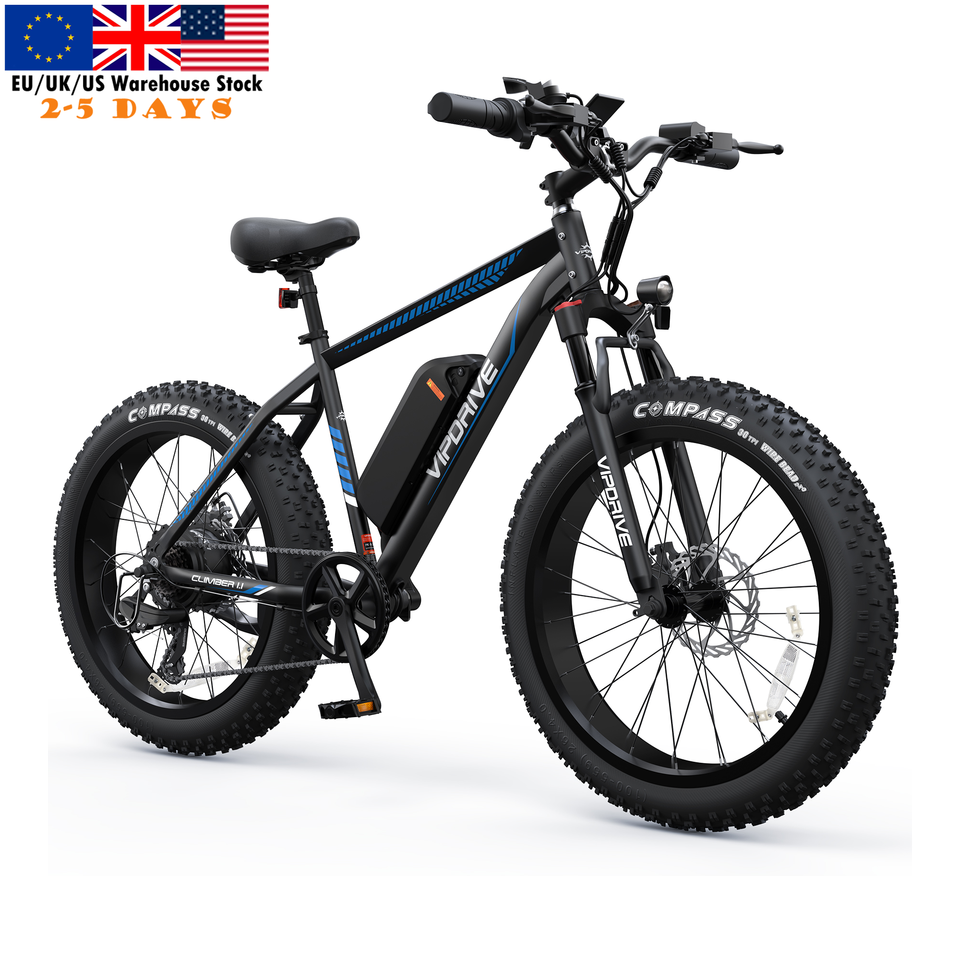 USA Stock 48V 13AH 500W Fat Tire Mountain Off-Road Electric Bike Long Range LCD Display Sport Fast Ebike for Adults