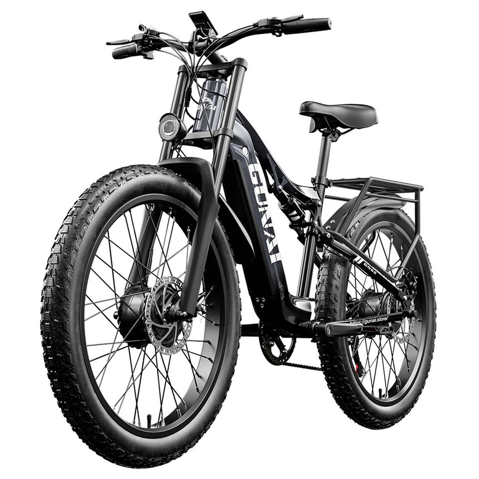GUNAI GN68 Elektrofahrrad, 2*1000 Motor, 48 V 17,5 Ah Akku, 26 * 3,0-Zoll dicke Reifen, 50 km/h Max-Geschwindigkeit, 80 km Max-R