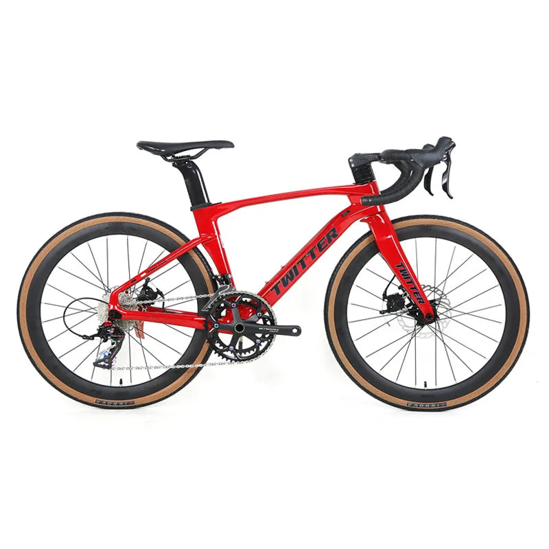 OEM Light 24 Inch  Carbon Fiber Kids Road Bike Small Bicycle with Disc Brake