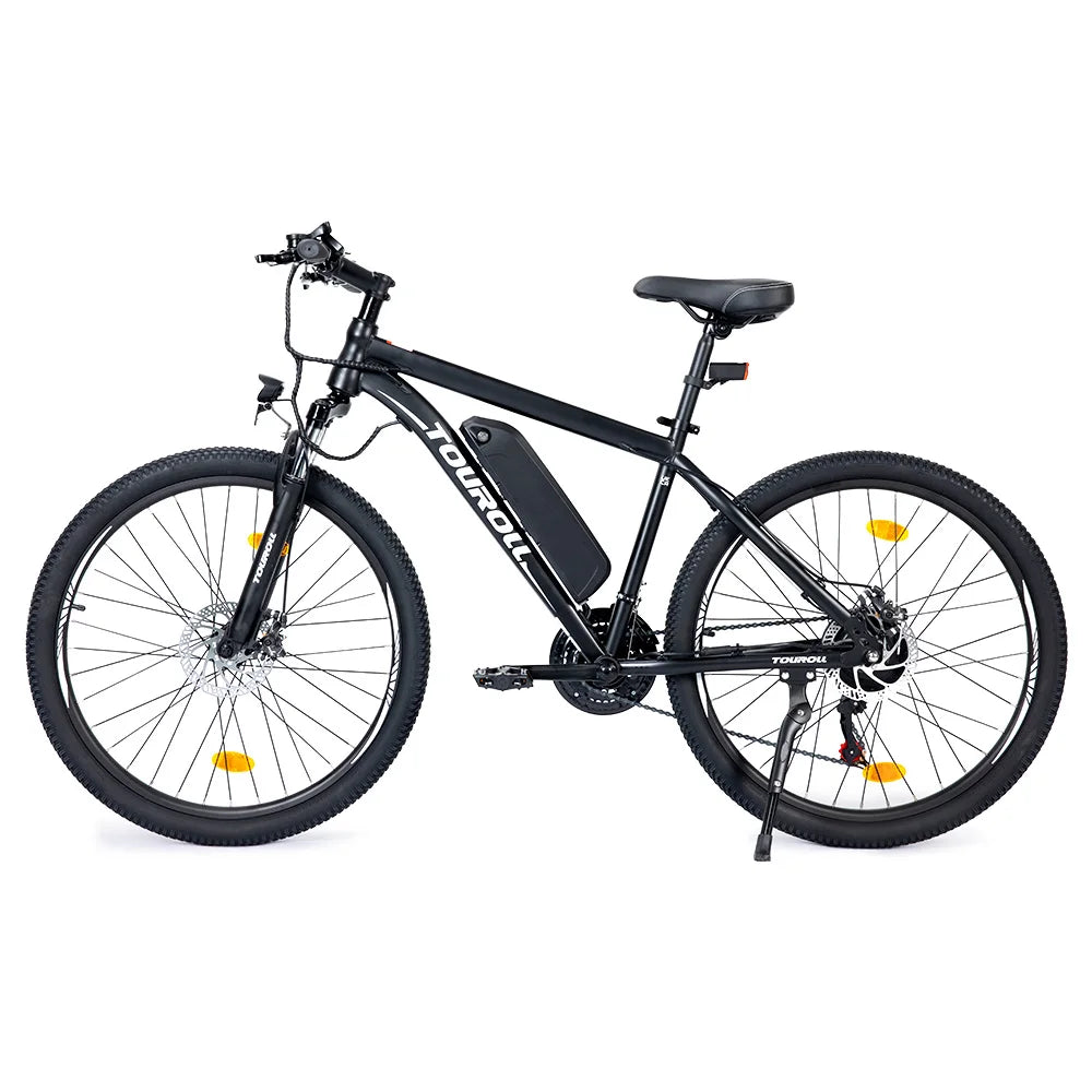 Hotsale Mountainbike 250W 36V 13Ah Touroll U1 26-Zoll-Offroad-Reifen Elektrisches MTB-Fahrrad mit Shimano 21-Gang-Scheibenbremse