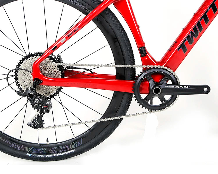 China Twitter Gravel V3 700*38C Carbon Frame Roadbike Carbon Fibre Road Bike Gravel Bike Bicycle with APEX-11Speed