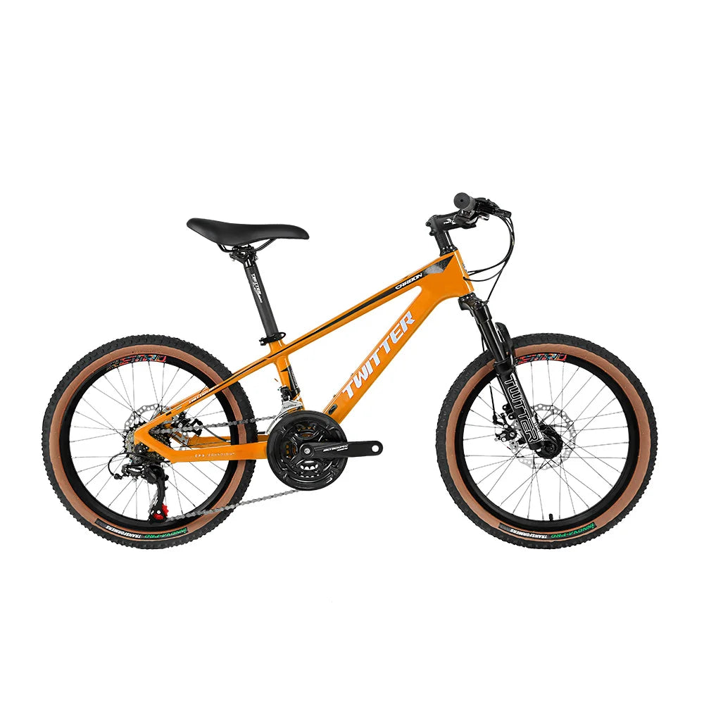 High Quality Twitter 20inch Carbon Fiber Kids' Bike 21speed Baby Kid Cycle 20"  Children Mountain Child Bike Bicycle for Kids