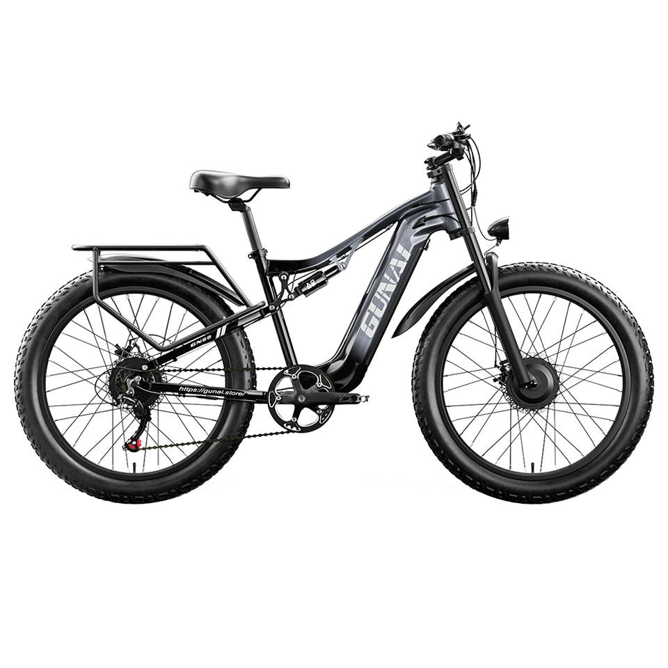 GUNAI GN68 Elektrofahrrad, 2*1000 Motor, 48 V 17,5 Ah Akku, 26 * 3,0-Zoll dicke Reifen, 50 km/h Max-Geschwindigkeit, 80 km Max-R