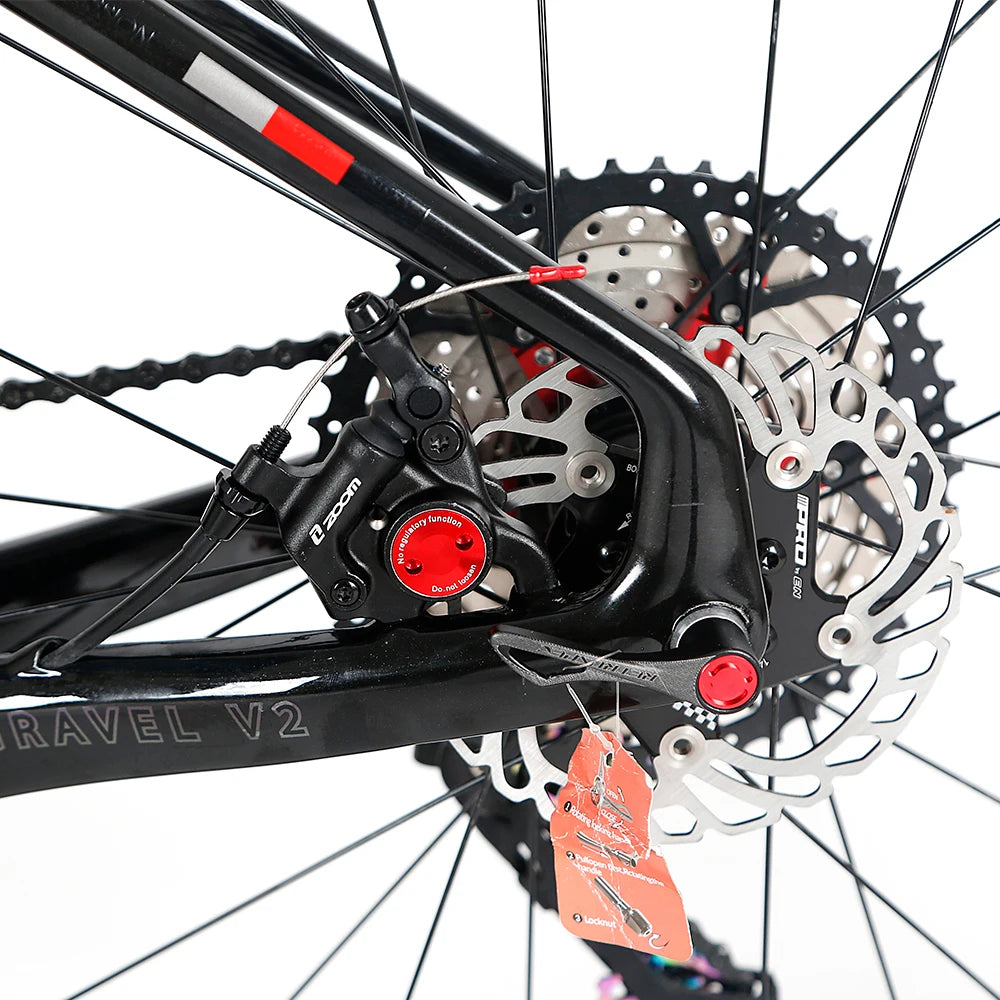 Hidden Cable Handlebar Disc Brake Carbon Fiber Road Bike Bicycle  700C*40C