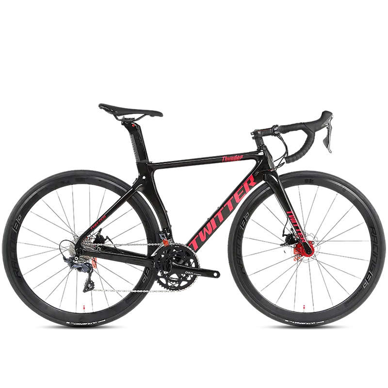Thunder Disc Brake R3000 18S Alloy Wheel aero Bike Race 700c Bicycle Inner Cable Carbon Fiber Road Bikes