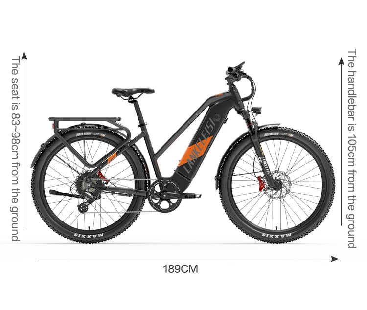 Lankeleisi MX600PRO 500W Motor 48V 20Ah Battery City Thumb Throttle 500W Motor 24*2.4 Inches