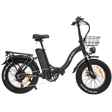 Drvetion CT20 Electric Folding Bike 48V 750W 10AH/15AH/20AH Battery Options 20*4.0inch Tyre MaxSpeed 25-55km/h Range 40-110km