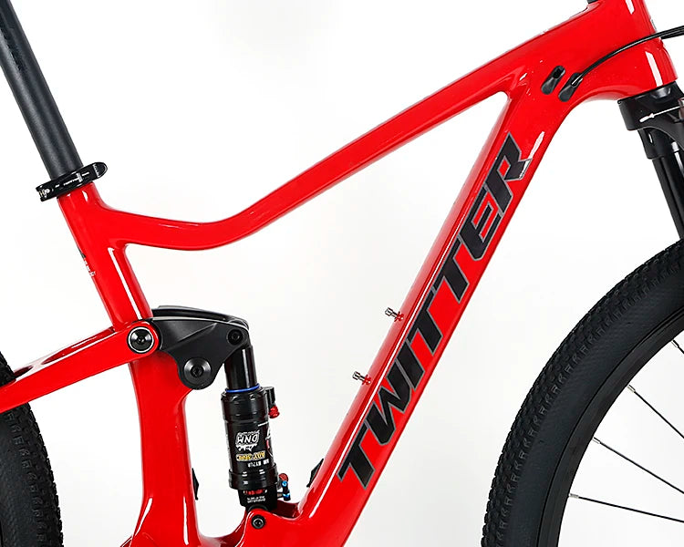 Twitter Carbon Fiber Bicicletas Downhill Moutain Bike 29 FOREST Dual Full Suspension Mtb Cycle Bicycle Bike