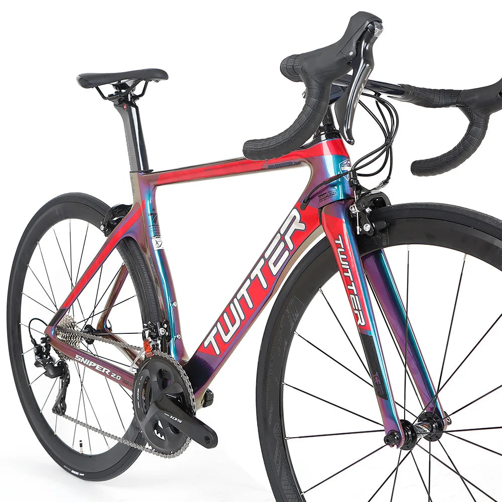 High Quality Full Internal Cables & Ultra-light Oem Carbon Road Bike Frame with 22 Gear