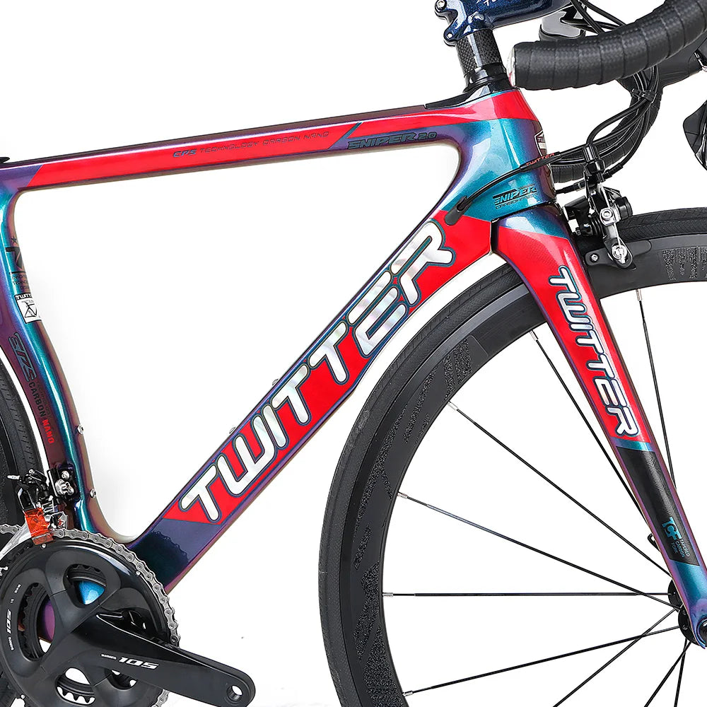 High Quality Full Internal Cables & Ultra-light Oem Carbon Road Bike Frame with 22 Gear