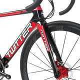 High Quality 54cm Carbon Road Bike Bicycle with Disc Thru Axle