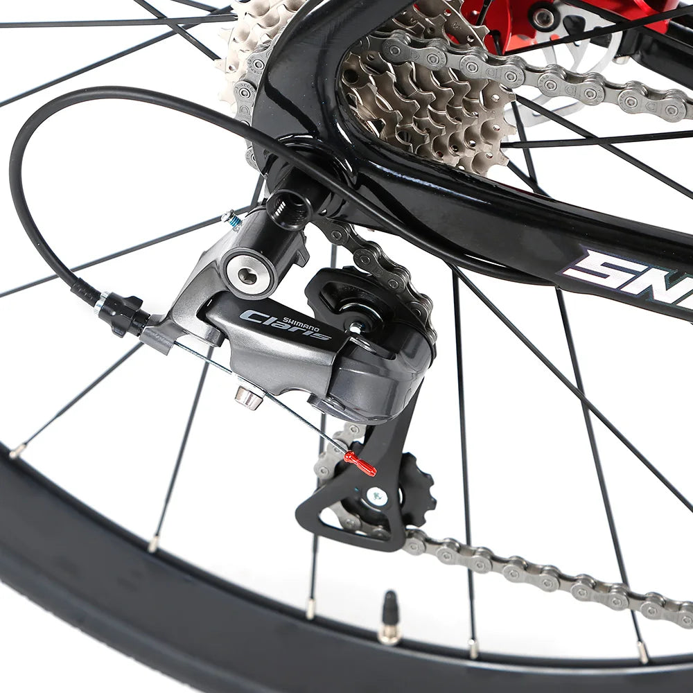High Quality 54cm Carbon Road Bike Bicycle with Disc Thru Axle