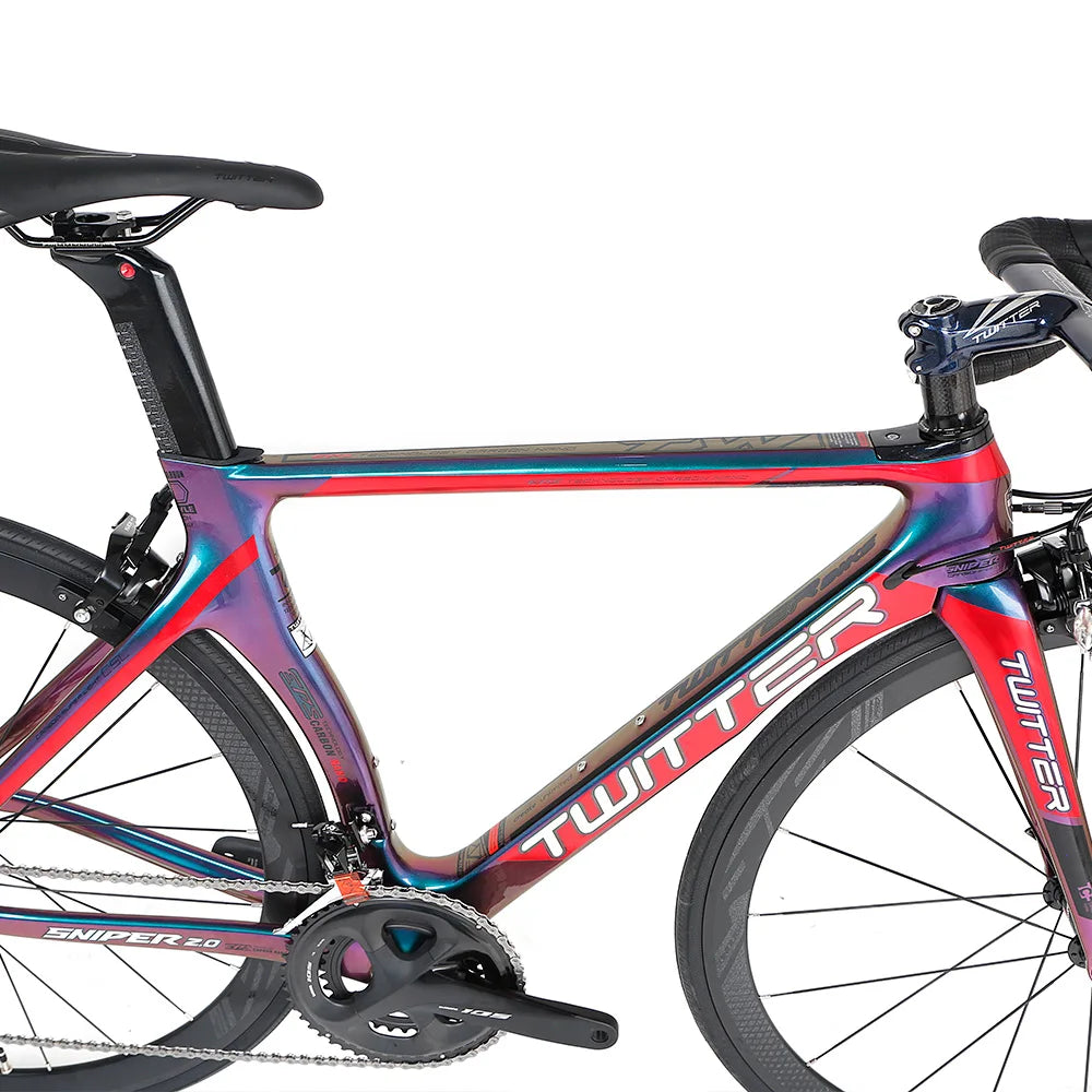 High Quality Full Internal Cables & Ultra-light Oem Carbon Road Bike Frame with 22 Gear