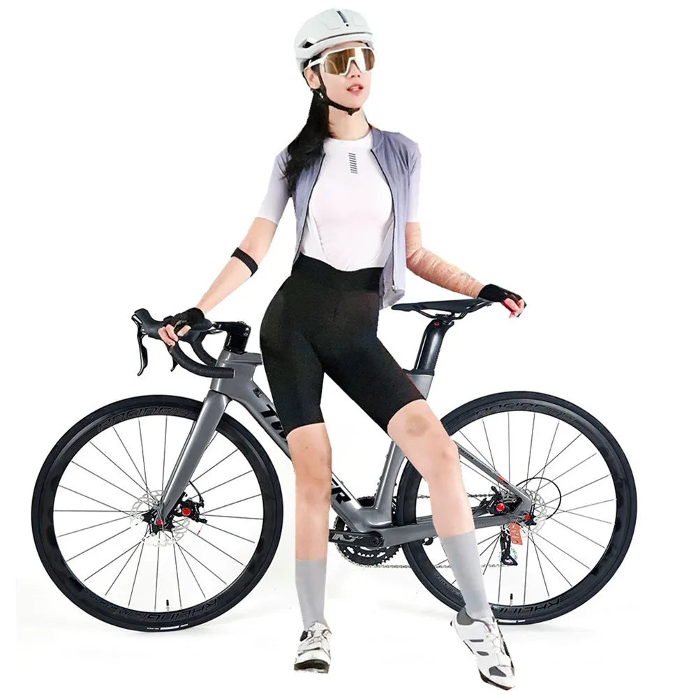 OEM  56cm Hidden Cable 700C  Disc Brake Carbon Fiber Road Bike Bicycle