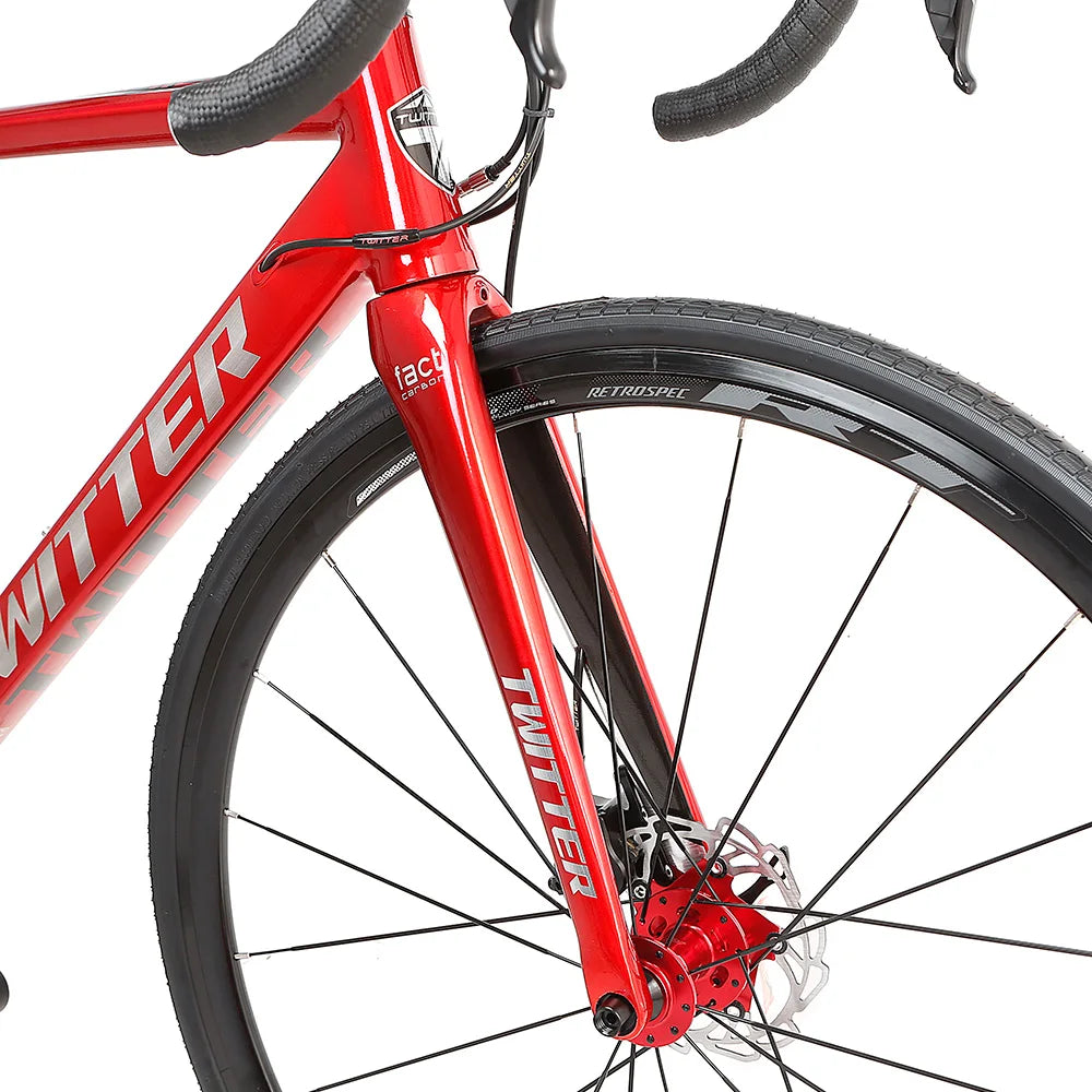 2019 Disc Carbon Road Bike Complete Bicycle  With SH1MANO Groupset, 22 Speed Carbon Bike