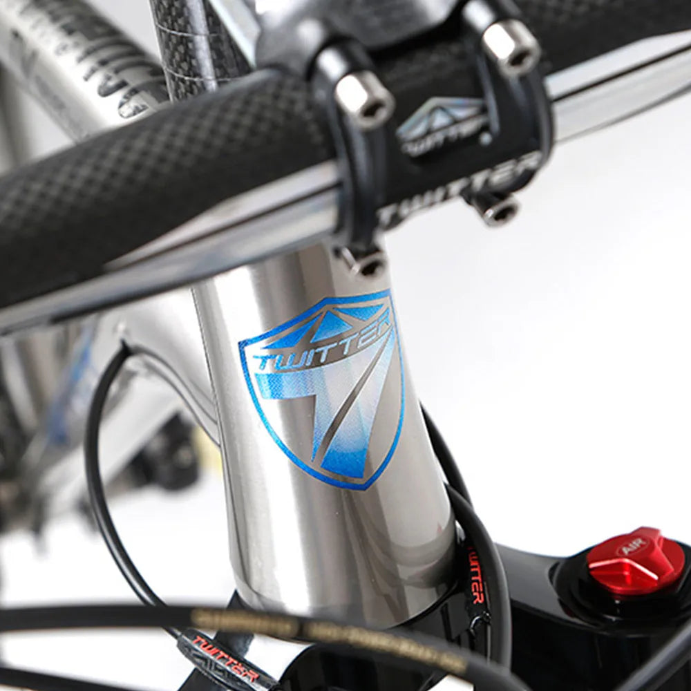 Chinese High-end 4-bearings Titanium Bike MTB Mountain Bike with XT/M8000 Oil Disc Groupset